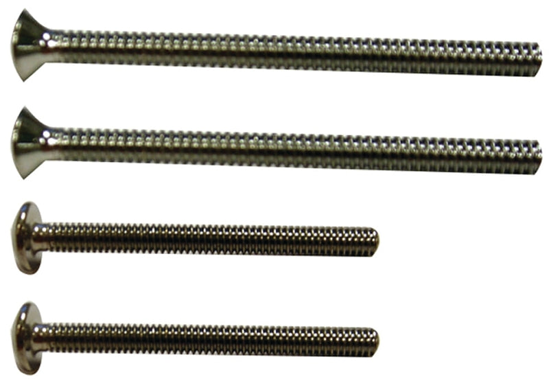 Danco 28966 Flange Screw Set, Stainless Steel, Chrome Plated