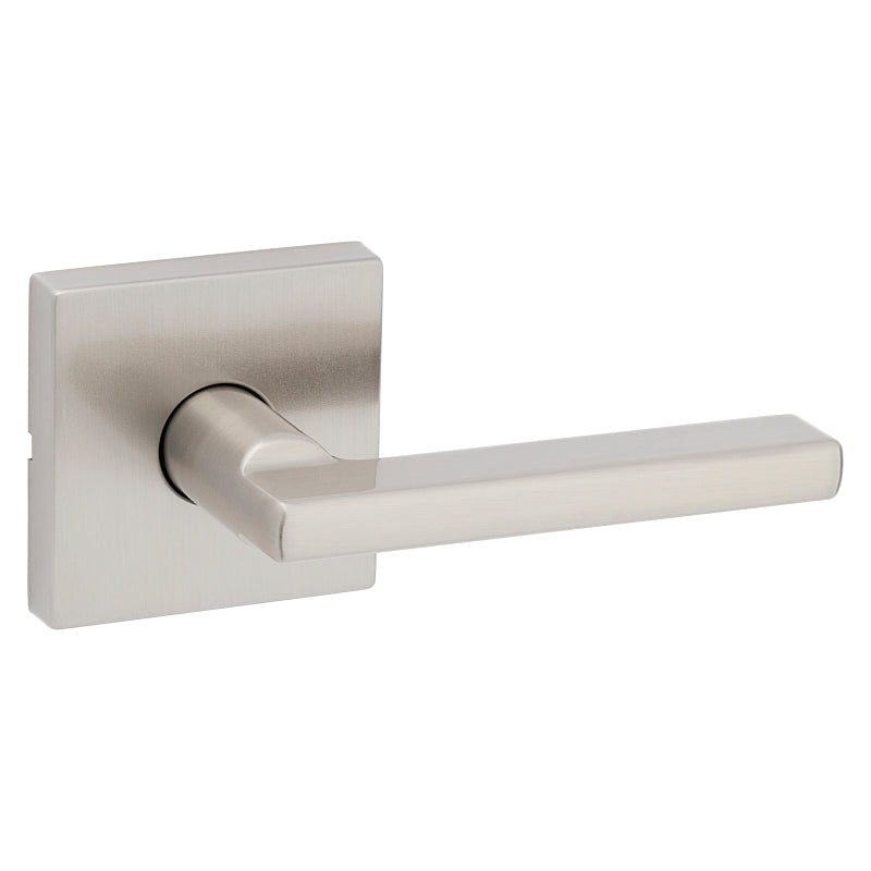 Kwikset Signature Series 154HFL SQT 15 Passage Lever, Non-Locking Lock, Satin Nickel, Zinc, Residential, Reversible Hand