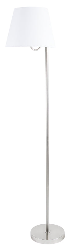 Boston Harbor Floor Lamp, Brushed Nickel