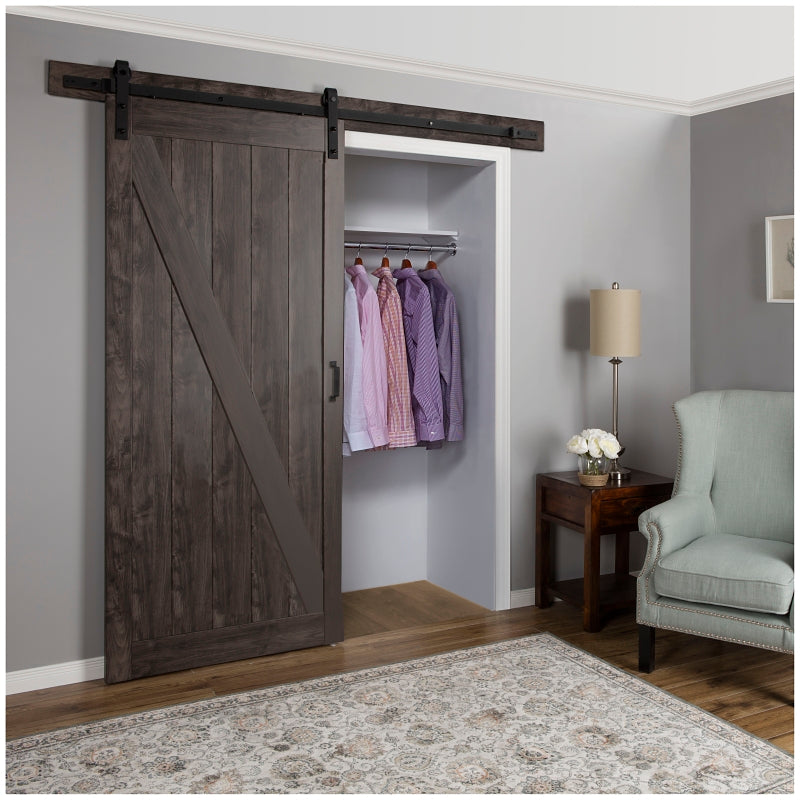 Renin Brownstone Series BD053W01IA1IAE360 Barn Door Kit, 36 in W x 84 in H, Engineered Wood