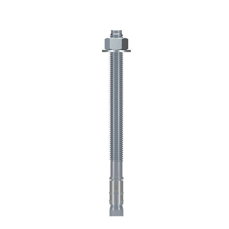 Simpson Strong-Tie Strong-Bolt 2 STB2-62812P1 Wedge Anchor, 5/8 in Dia, 8-1/2 in L, Carbon Steel, Zinc