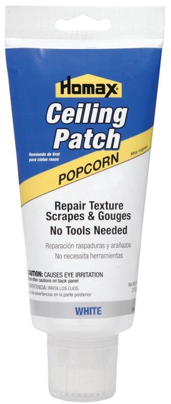 Homax 5225-06 Ceiling Patch, Slurry, Characteristic, White, 5 oz Tube