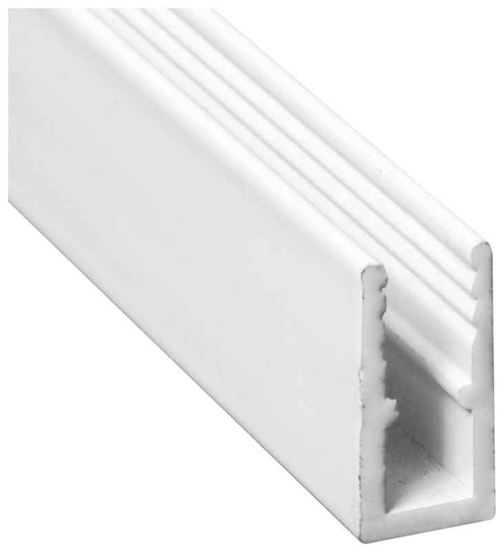 Make-2-Fit PL-14166 Window Frame, 5/8 in W, 94 in L, Aluminum, White