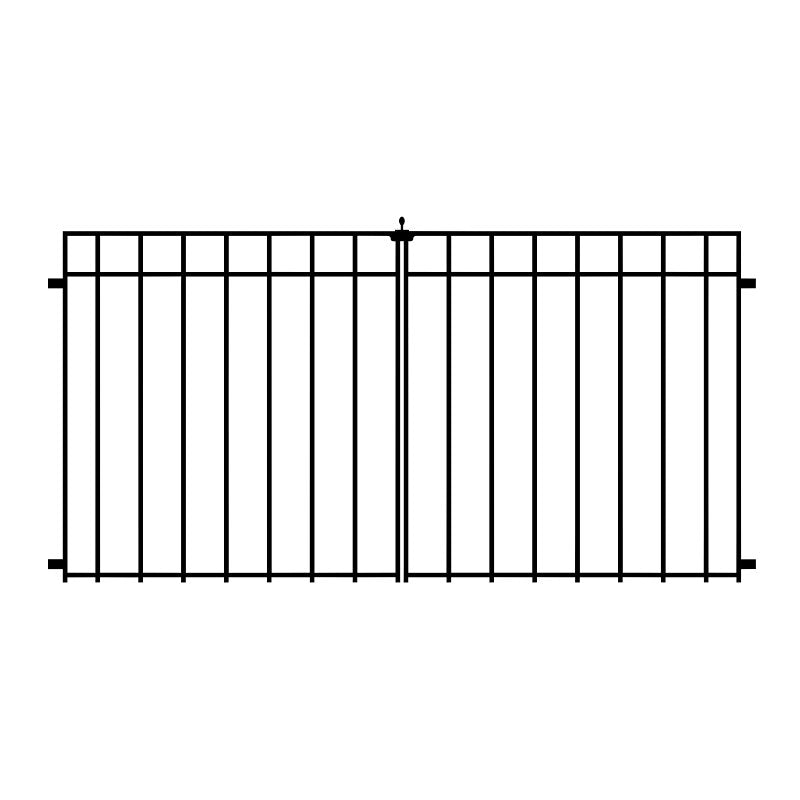 CORAL PRFL DOUBLE GATE 34X34IN