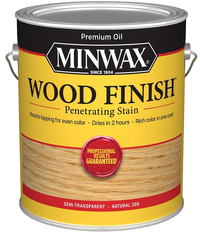 Minwax 71000000 Wood Stain, Natural, Liquid, 1 gal, Can