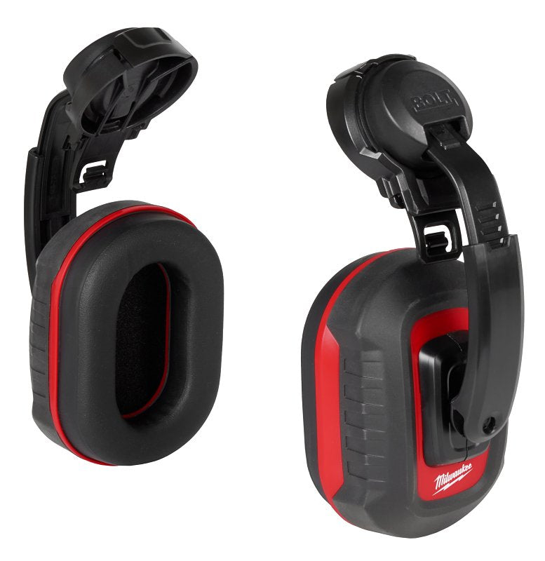 Milwaukee BOLT 48-73-3250 Ear Muffs, 24 dB NRR, Adjustable, Comfort, Cushioned Headband, ABS/TPE