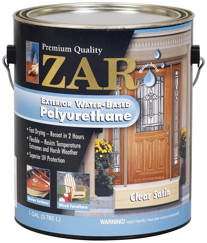 ZAR 32713 Polyurethane, Liquid, Amber, 1 gal, Can