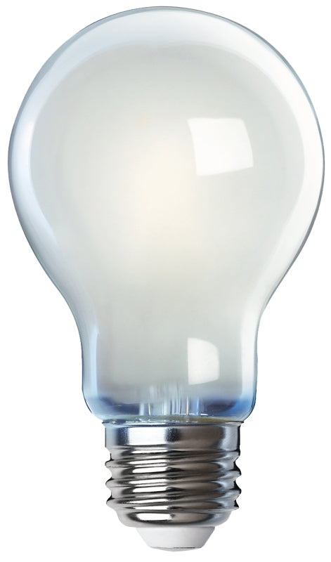 Feit Electric A1960/850/FIL/4 LED Bulb, General Purpose, A19 Lamp, 60 W Equivalent, E26 Lamp Base, Dimmable, Frosted, 4/PK
