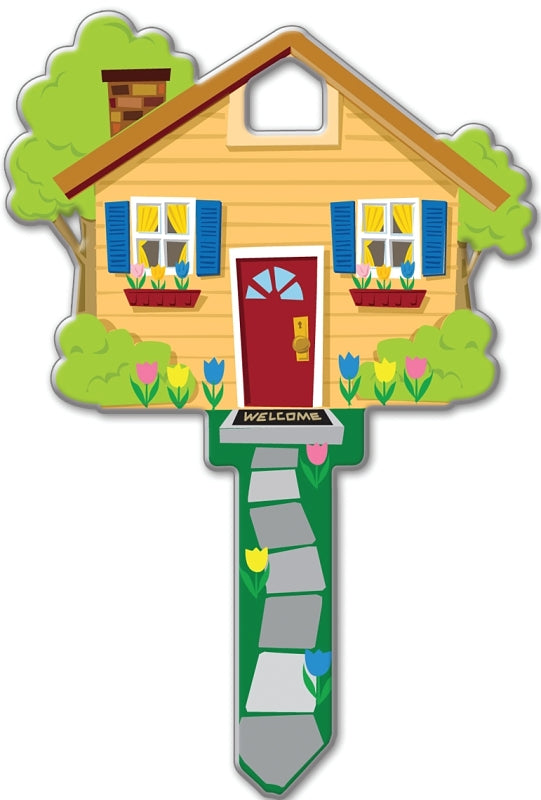 Lucky Line Key Shapes Series B105K Key Blank, Brass, Enamel, For: Kwikset Locks