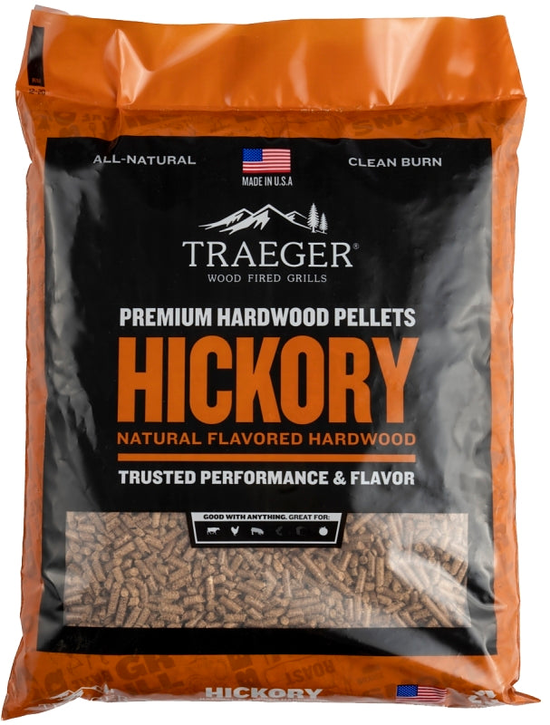 Traeger PEL319 Series Pellet, Hickory, Wood, 20 lb Bag