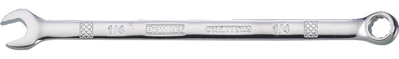 DeWALT DWMT72189OSP Combination Wrench, SAE, 1/4 in Head, 3-31/32 in L, 12-Point, Chrome, Comfort-Grip Handle