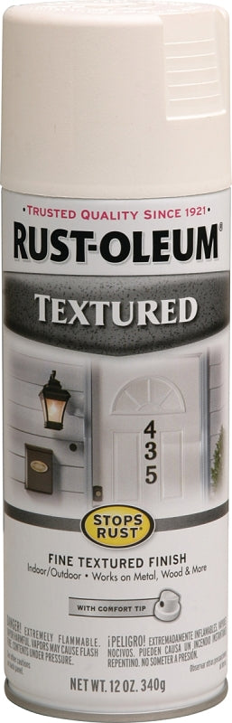 Rust-Oleum 7225830 Textured Rust Spray Paint, Textured, White, 12 oz, Can