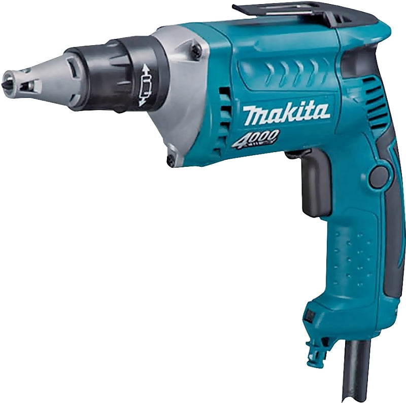 Makita FS4200 Drywall Screwdriver, 6 A, 1/4 in Chuck, Hex Chuck, 4000 rpm Speed, 8.2 ft L Cord