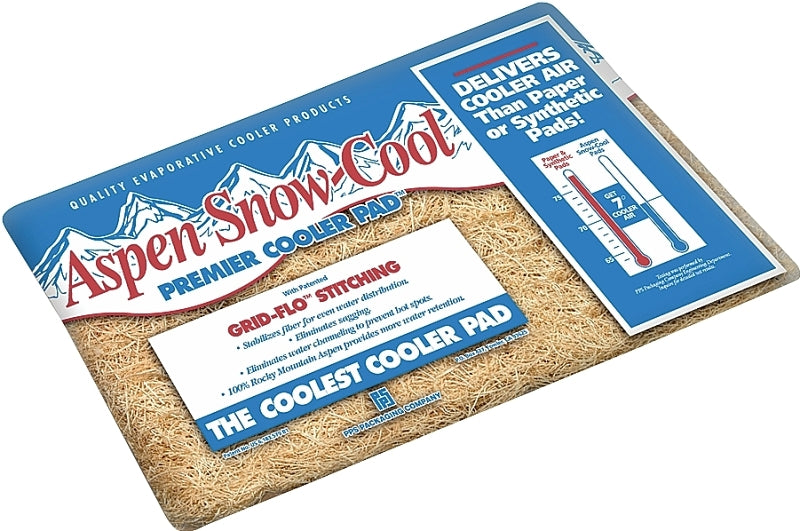 Dial Manufacturing PIP6 Cooler Pad, Premier, Fiber, Natural Wood, For: Evaporative Cooler Purge Systems