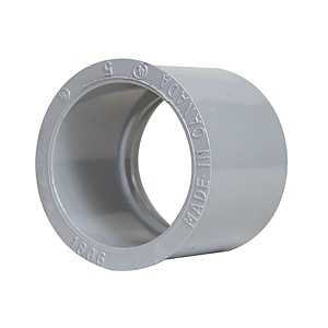 IPEX 078353 Reducer Bushing, 3/4 x 1/2 in, 0.84 in ID x 1.05 in OD Dia, 0.63 in L, PVC, Gray