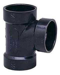 IPEX 027079 Sanitary Pipe Tee, 1-1/4 in, Hub, ABS, SCH 40 Schedule