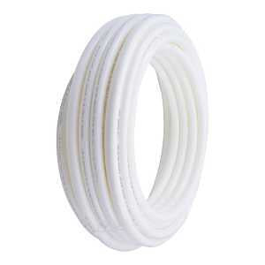 SharkBite U880W100 Coil Pipe, 1 in, 100 ft L, Polyethylene, White