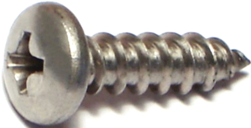 Midwest Fastener 05118 Screw, #10 Thread, Coarse Thread, Pan Head, Phillips Drive, Diamond, Self-Tapping Point, 100/PK
