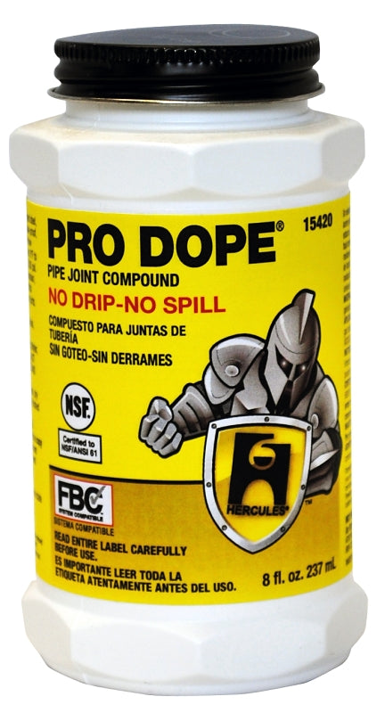 Hercules PRO DOPE 15420 Thread Sealant, 8 oz, Can, Liquid, Paste, Gray