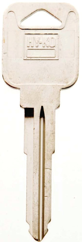 Hy-Ko 11010MZ19 Automotive Key Blank, Brass, Nickel, For: Mazda Vehicle Locks