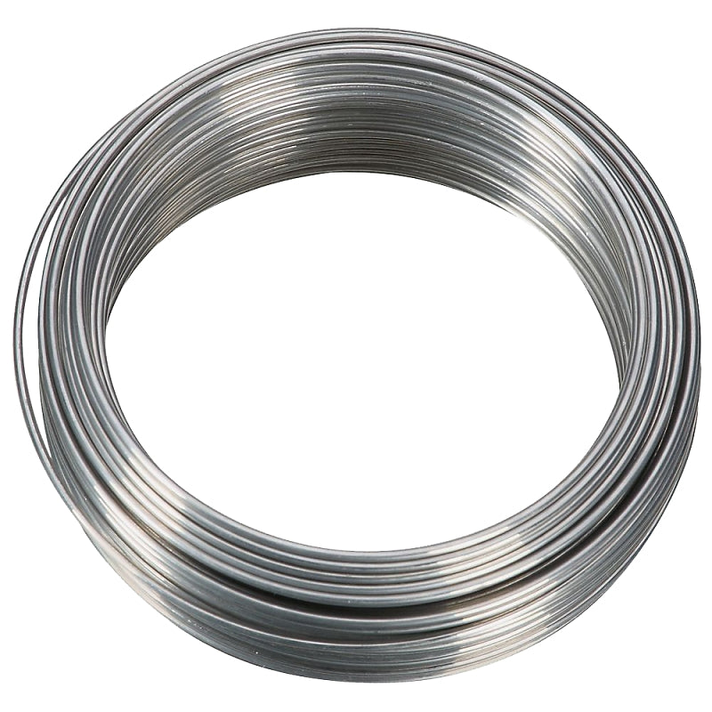 National Hardware V2566 Series N264-697 Wire, 0.0475 in Dia, 50 ft L, 18 Gauge, 30 lb Working Load, Aluminum