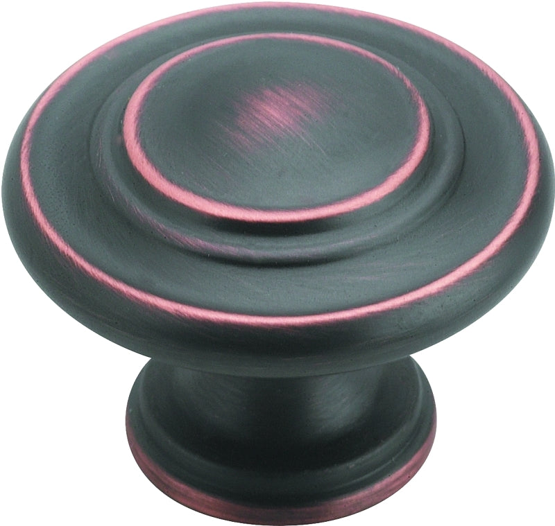 Amerock BP1586ORB Cabinet Knob, 1 in Projection, Zinc, Oil-Rubbed Bronze