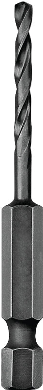 DeWALT DD5132 Impact Drill Bit, 1/2 in Dia, 4 in OAL, Spiral Flute, 1/4 in Dia Shank, Hex Shank