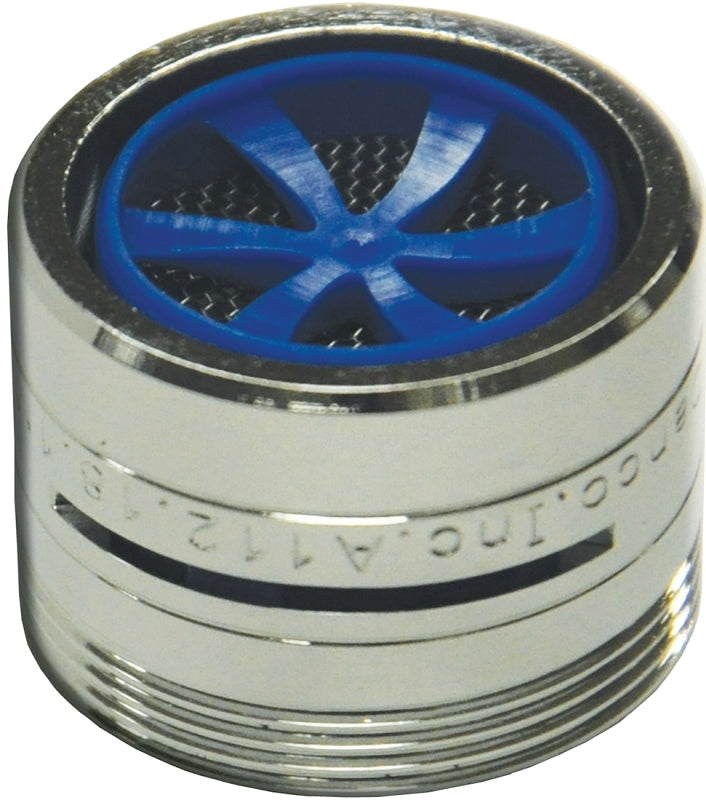 Danco 10489 Faucet Aerator, 15/16-27 x 55/64-27 Male x Female Thread, Brass, Chrome Plated, 1.5 gpm