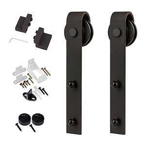 Renin Spectrum Series BD400-102-MB Add-A-Door Barn Door Kit, Matte Black, Includes: 1-3/8 in Mounting Bolts