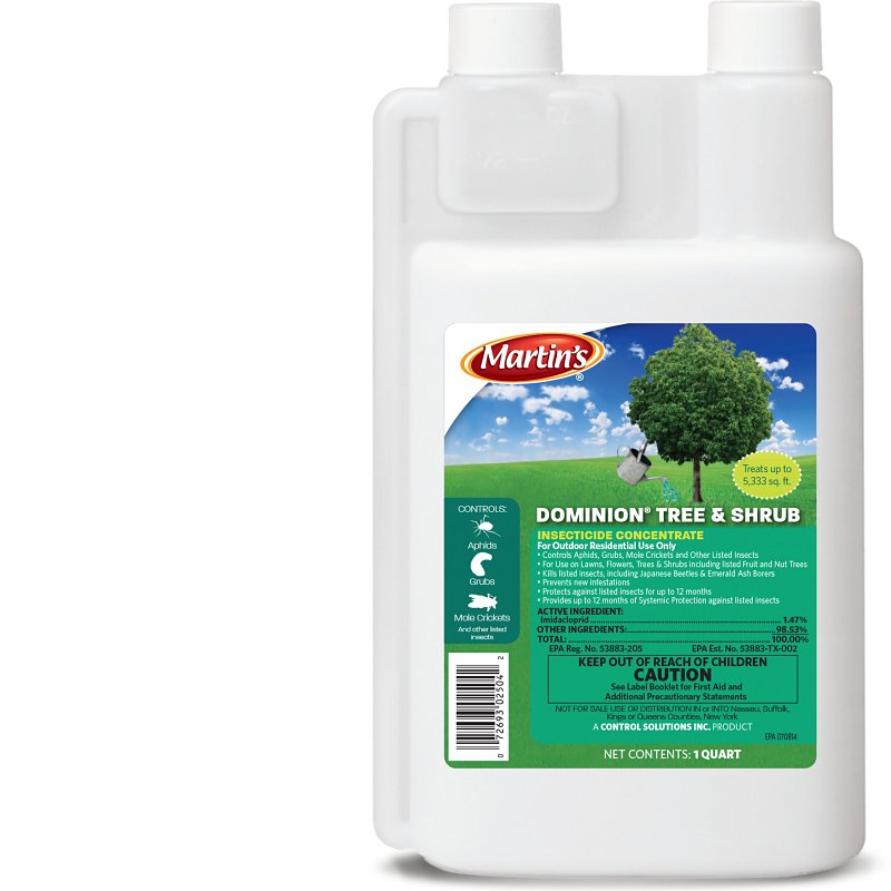 Martin's 82002504 Tree and Shrub Insecticide, Liquid, 1 qt