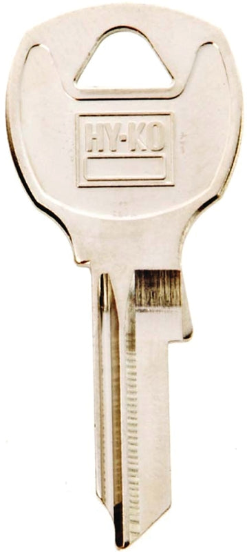 Hy-Ko 11010NA14 Key Blank, Brass, Nickel, For: National Cabinet, House Locks and Padlocks