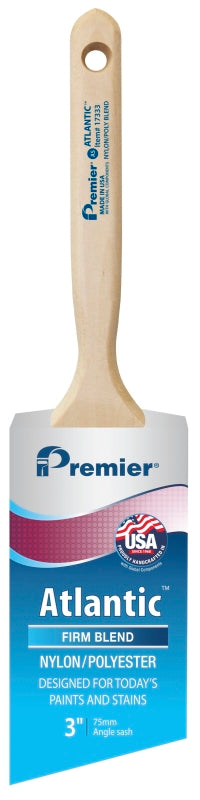Premier Atlantic 17333 Paint Brush, 3 in W, Nylon/Polyester Bristle