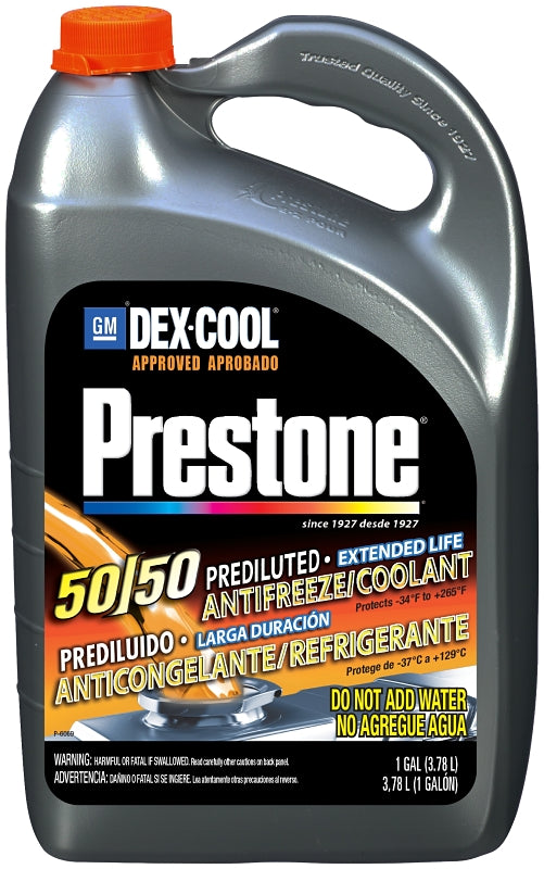 Prestone Dex-Cool AF850 Extended Life Anti-Freeze, 1 gal, Orange