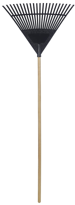 Garant 80842 Leaf Rake, Poly Tine, 22-Tine, Hardwood Handle, 48 in L Handle