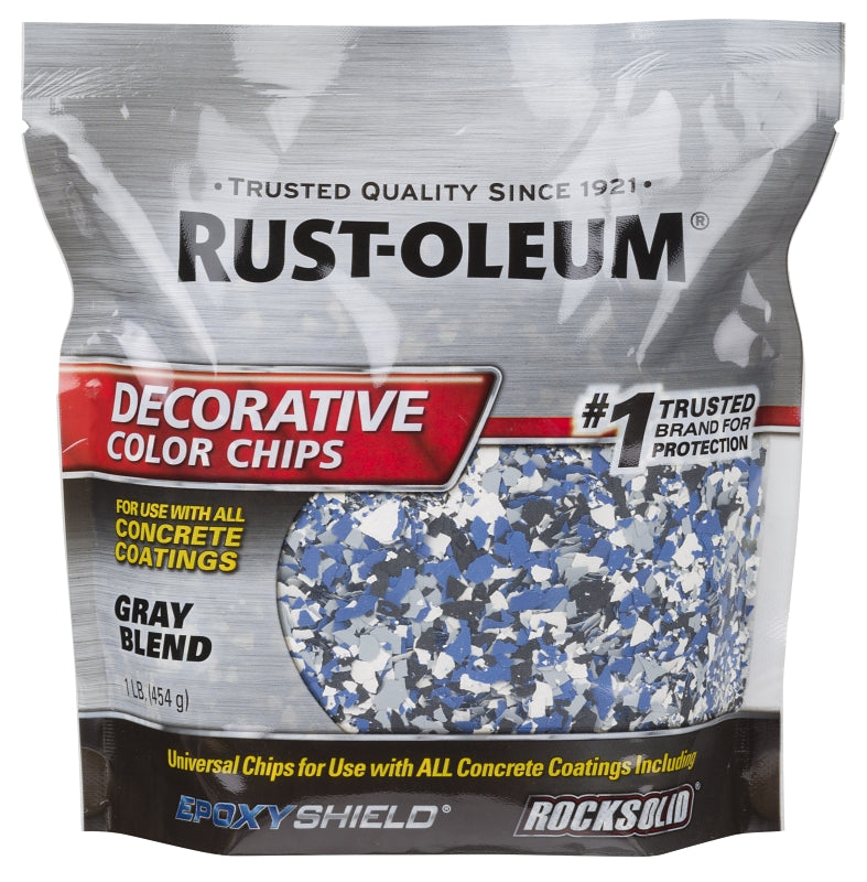 Rust-Oleum 301359 Color Chip, Solid, Gray Blend, 1 lb, Bag