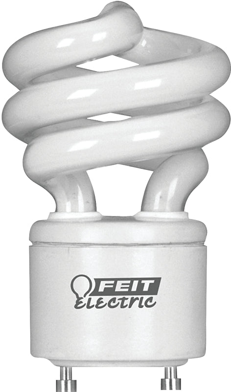 Feit Electric BPESL13T/GU24/D/C Compact Fluorescent Bulb, 13 W, Spiral Lamp, GU24 Lamp Base, 900 Lumens