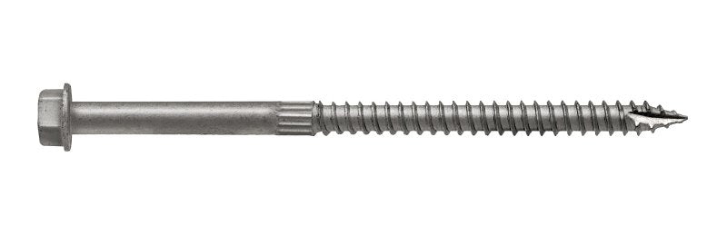 Simpson Strong-Tie Strong-Drive SDS SDS25412-R10 Connector Screw, 4-1/2 in L, Serrated Thread, Hex Head, Hex Drive