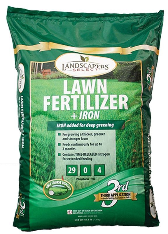 Landscapers Select 902738 Lawn Fertilizer Bag, Granular, 29-0-4 N-P-K Ratio