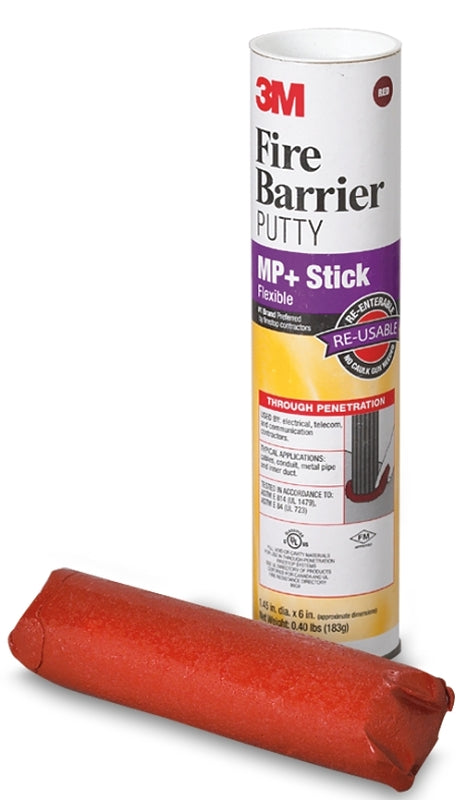 3M Stix MP+ Fire Barrier Putty Stix, Red