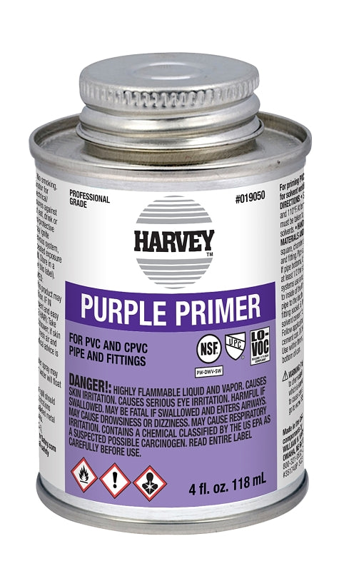 Harvey 019050-24 All-Purpose Professional-Grade Primer, Liquid, Purple, 4 oz Can