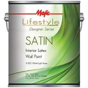 8-1821-1 SATIN WALL PAINT WHT