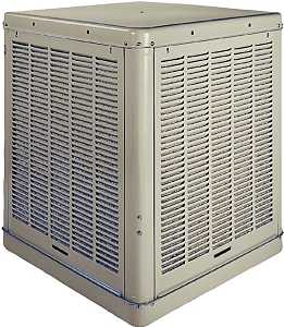 Champion-Essick 4001DD Evaporative Cooler, 8.6 gal Tank, 2-Speed, 115 V, 7.9- 10.5 A, Cool Sand