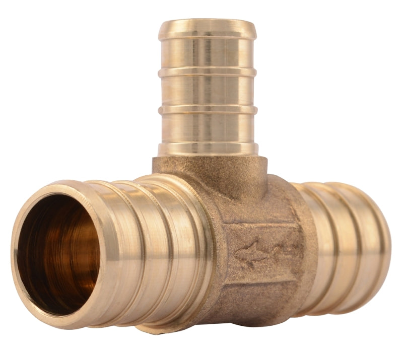 SharkBite UC412LFA Reducing Pipe Tee, 3/4 x 1/2 in, 200 psi Pressure