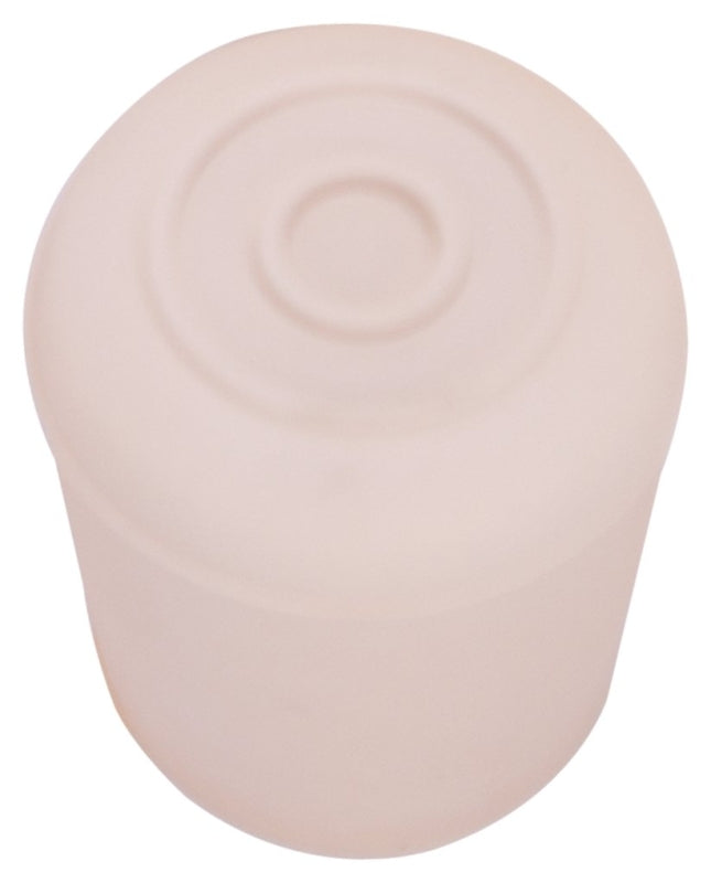 ProSource FE-50647-B Furniture Leg Tip, Round, Rubber, White, 1-1/4 in Dia, 1.7 in H
