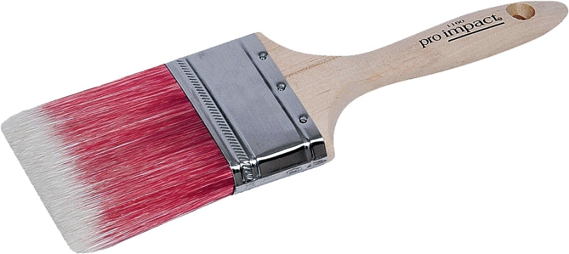 Linzer WC 1160-4 Paint Brush, 4 in W, 3-1/2 in L Bristle, Polyester Bristle, Beaver Tail Handle