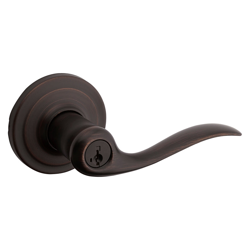 Kwikset Signature Series 740TNL 11PSMTRCAL Entry Lever, Venetian Bronze, Zinc, Residential, Re-Key Technology: SmartKey