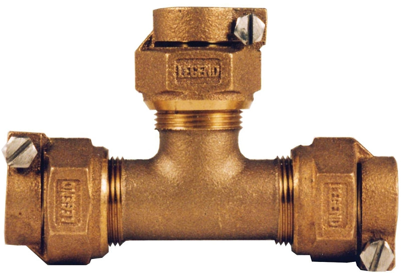 Legend T-4441NL Series 313-394NL Pipe Tee, 3/4 in, Pack Joint, Bronze, 100 psi Pressure