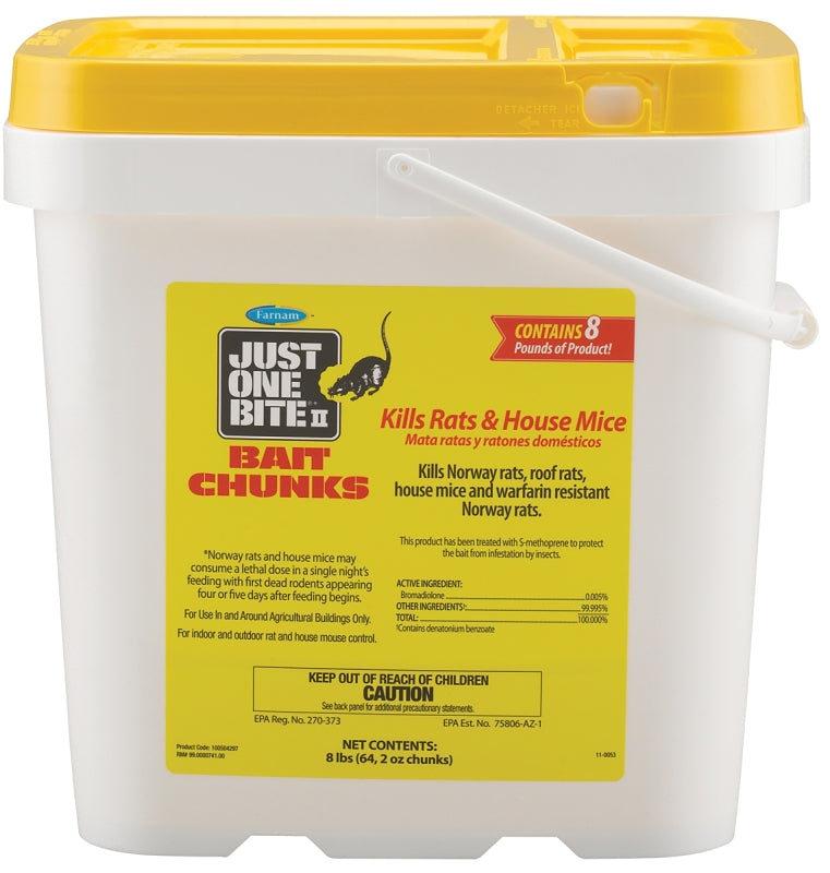 Starbar Just One Bite 100504297 Mouse and Rat Killer, Solid, 2 oz Pail