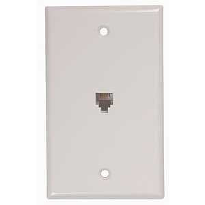 RCA CTP247WHR Telephone Wallplate, White
