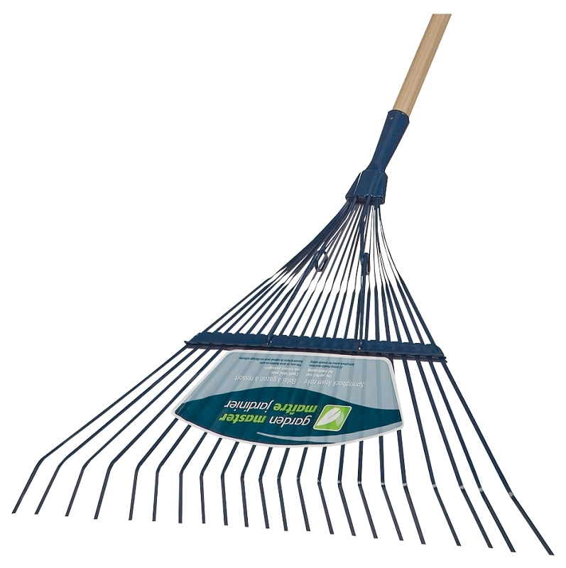 Garant GDMLR22 Lawn Rake, Steel Tine, 22-Tine, Hardwood Handle, 72 in L Handle